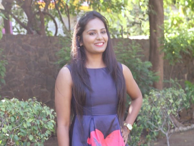 Lakshmi Priya Blue Dress Photos